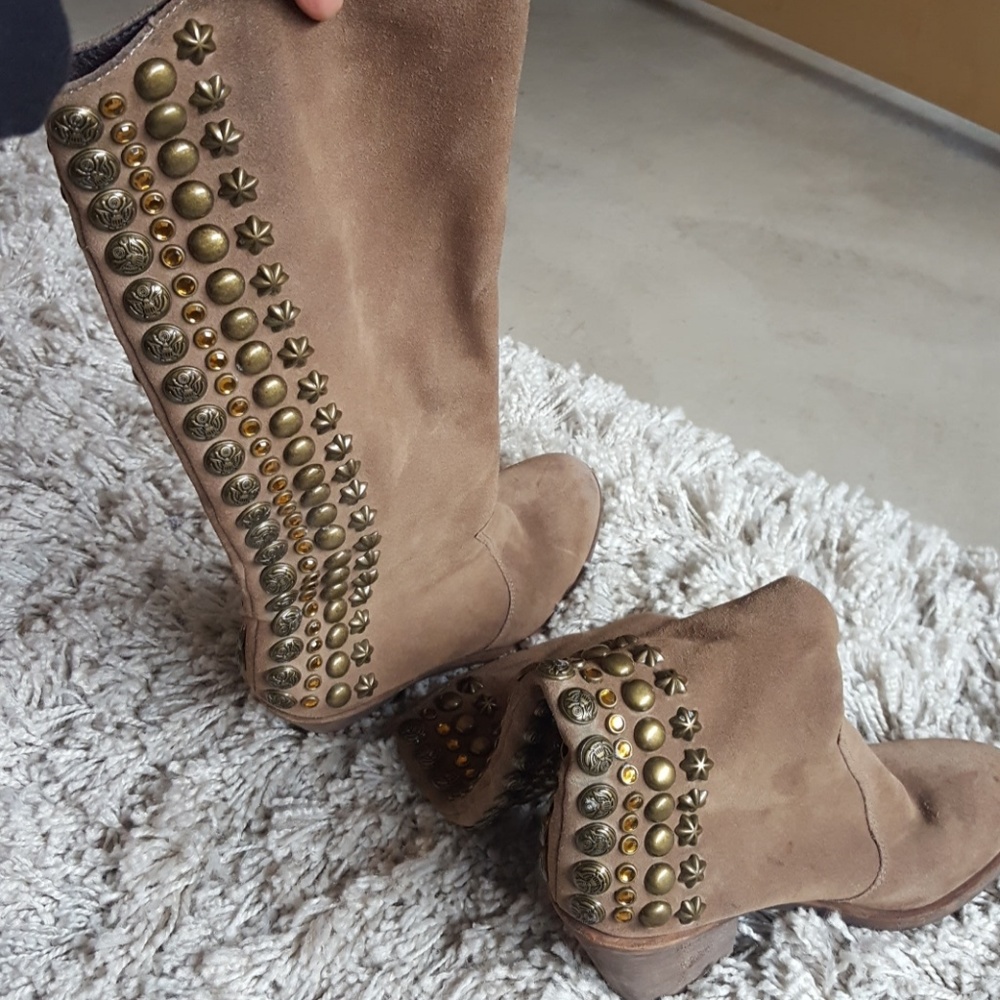 Sam Edelman embellished saude boots